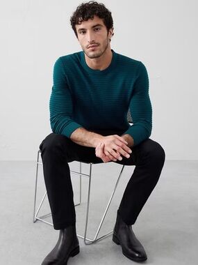 Merino Wool Textured Sweater